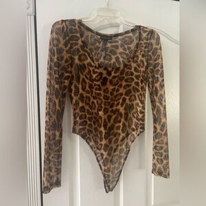 JLUXLABEL mesh bodysuit (NWT)